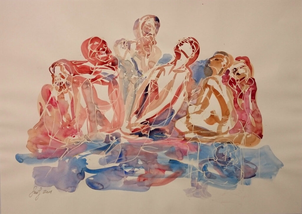 WasserspieleI 3 50x65 Aquarell Watercolor