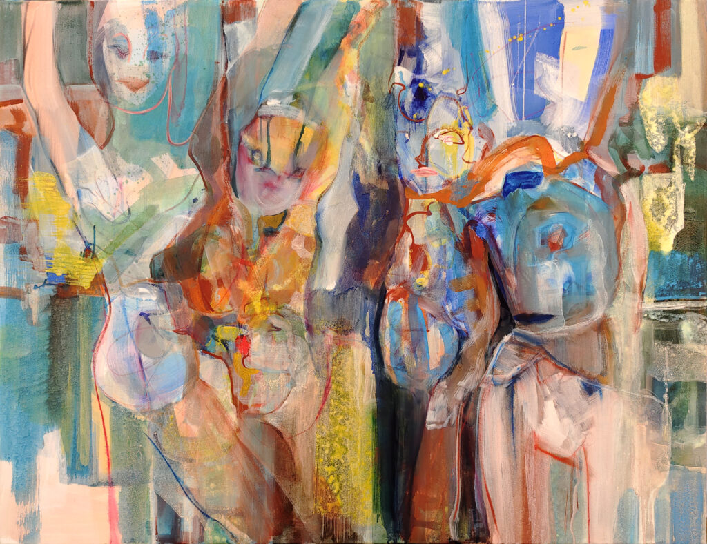 figurativ painting abstrakt semiabstrakt