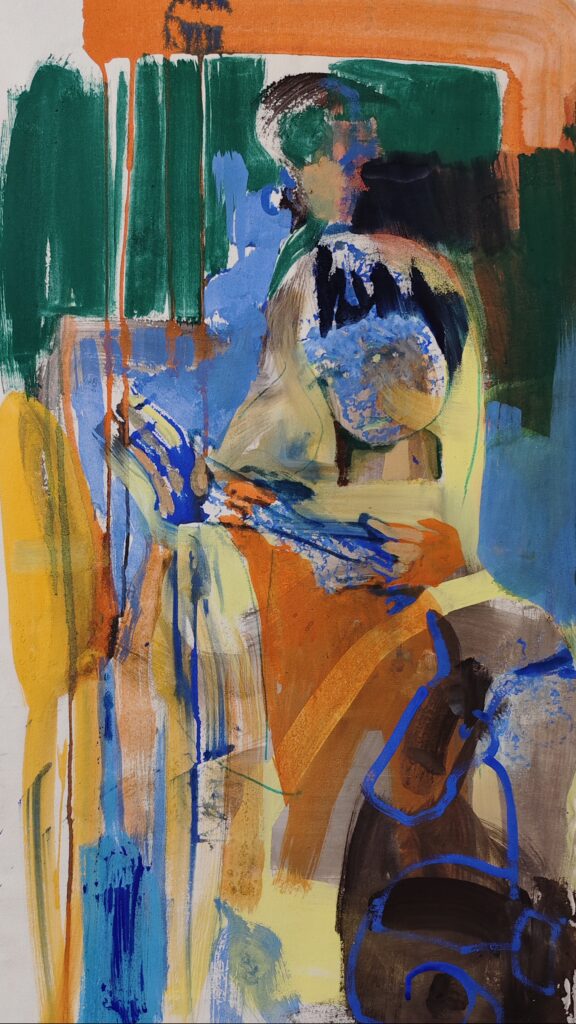 Flower distel abstrakt figurativ child semiabstrakt