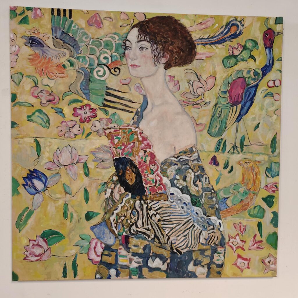 Gustav Klimt Dame mit Fächer asiatisch Japonismus Dame