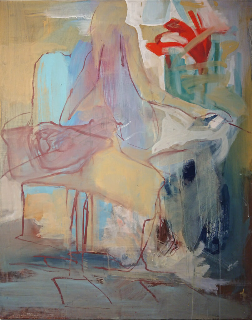 Acryl abstrakt blüte Traum semiabstrakt